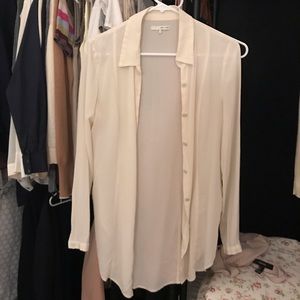 Silk long shirt